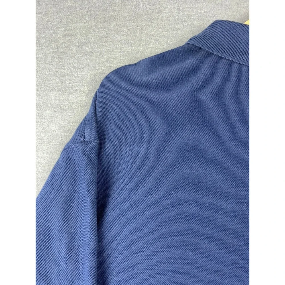 Polo Ralph Lauren Mens XLT Navy Blue RLPC‎ Crest Number 3 Pique Polo Shirt